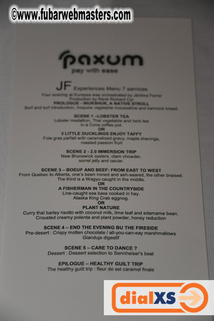 Dinner at Europea