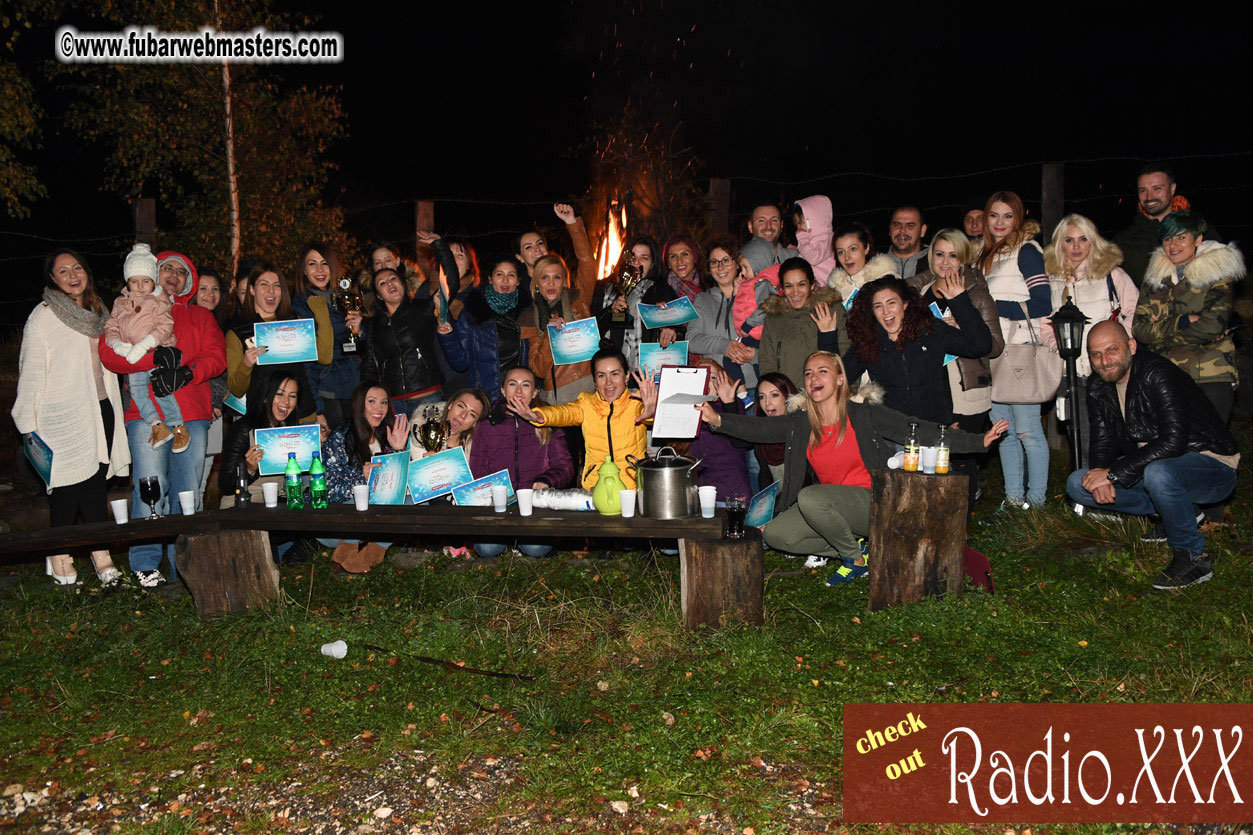 Prize Awards and Bonfire