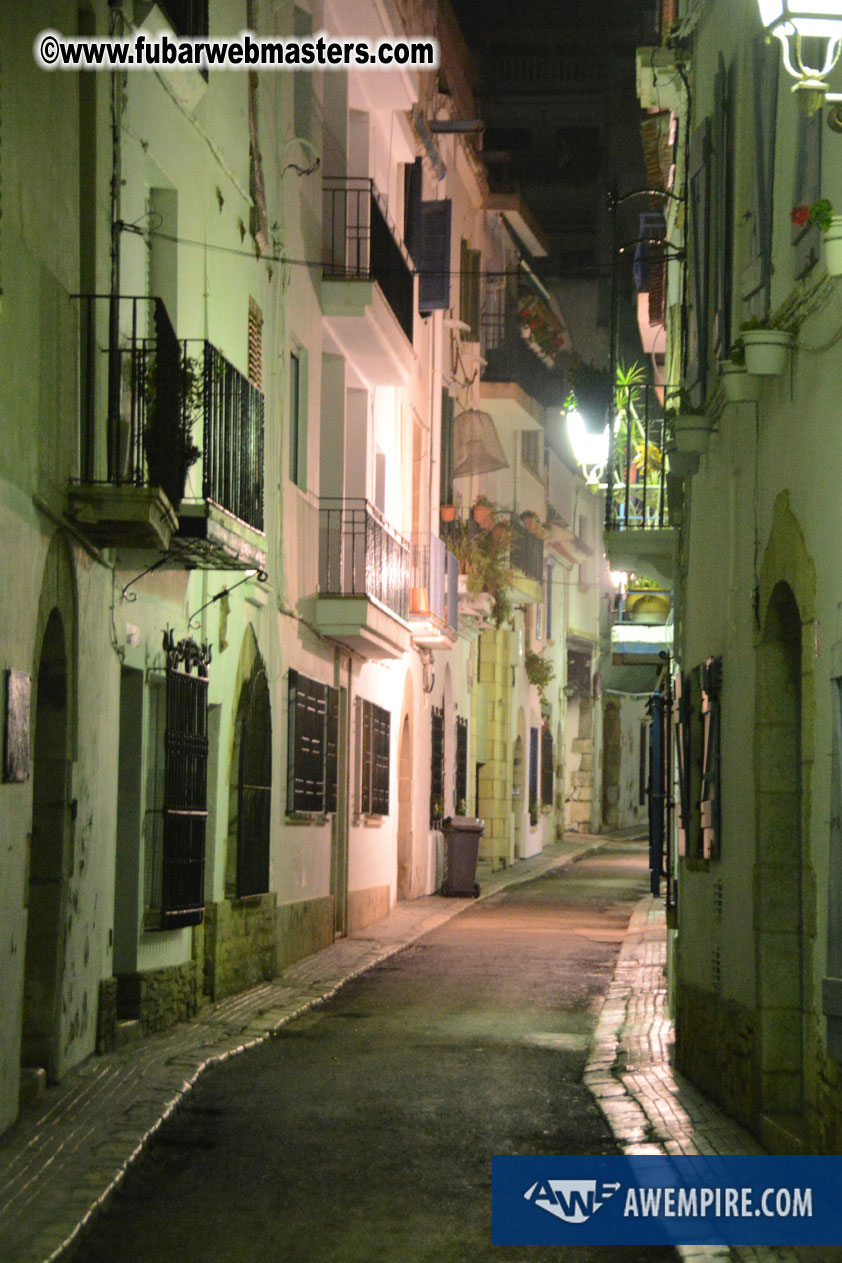 Sitges at night