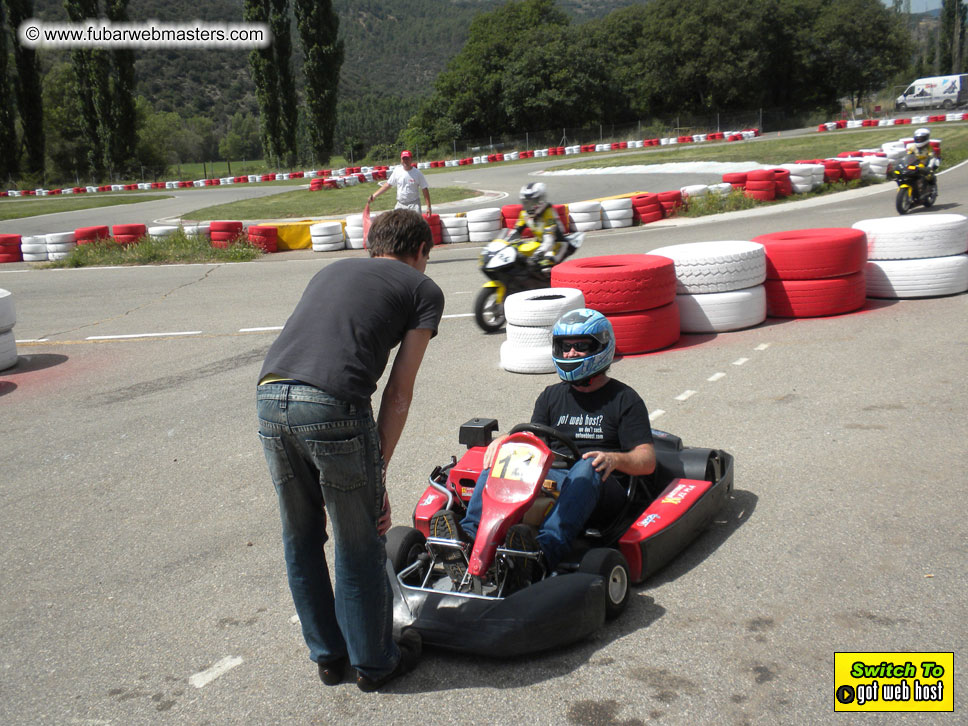 Karting in the mountains of Spain