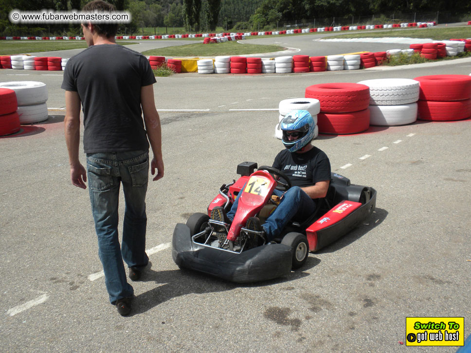 Karting in the mountains of Spain