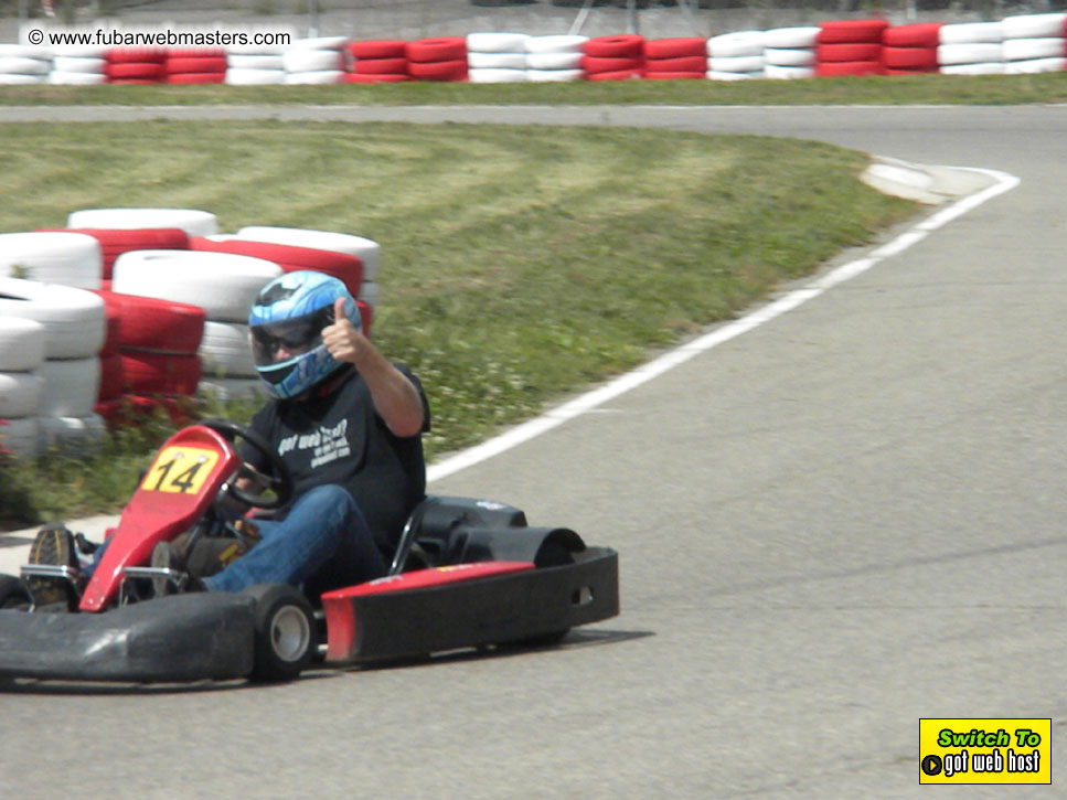 Karting in the mountains of Spain
