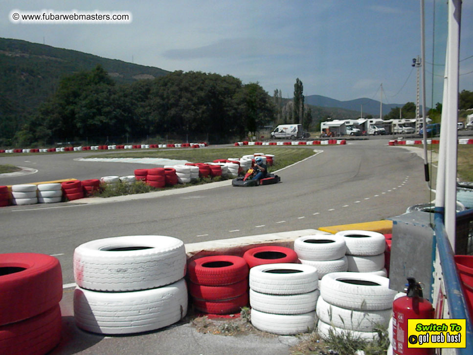 Karting in the mountains of Spain