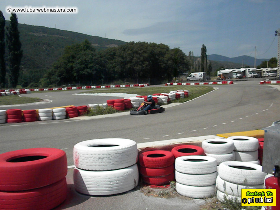 Karting in the mountains of Spain