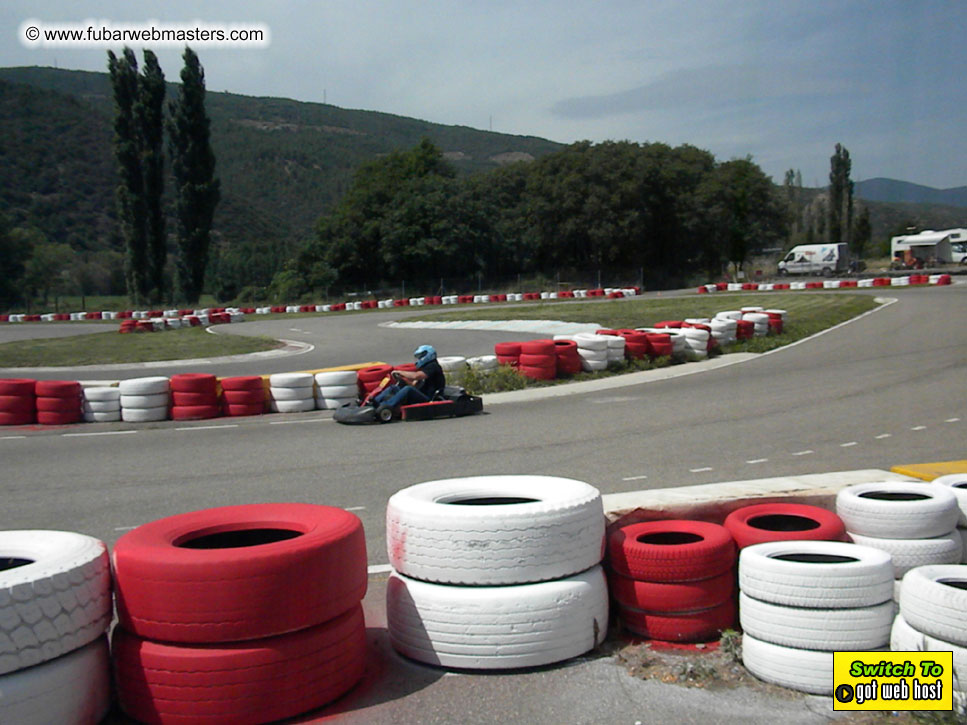 Karting in the mountains of Spain