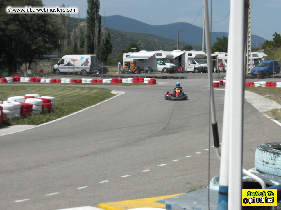 Karting in the mountains of Spain