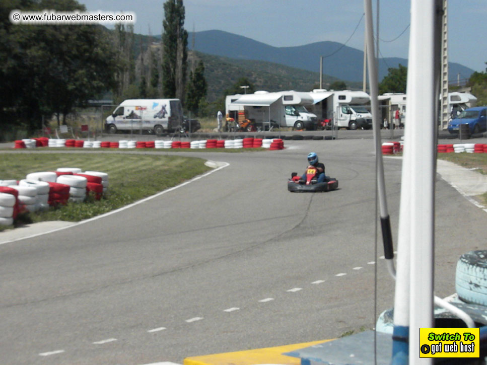 Karting in the mountains of Spain