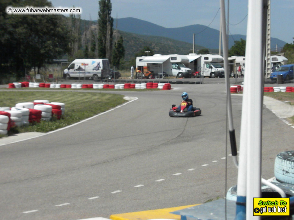 Karting in the mountains of Spain