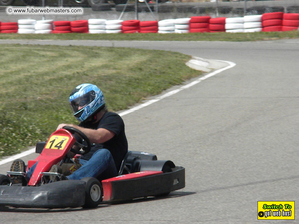 Karting in the mountains of Spain