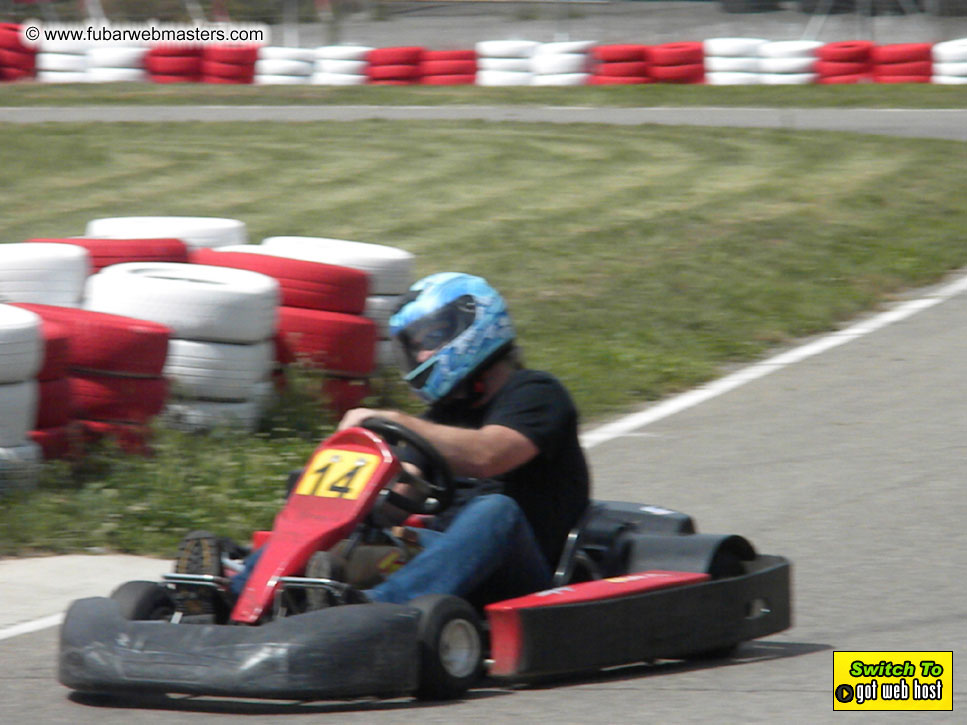 Karting in the mountains of Spain