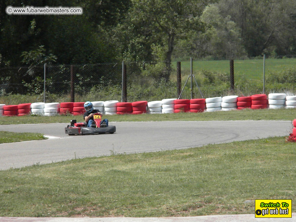 Karting in the mountains of Spain