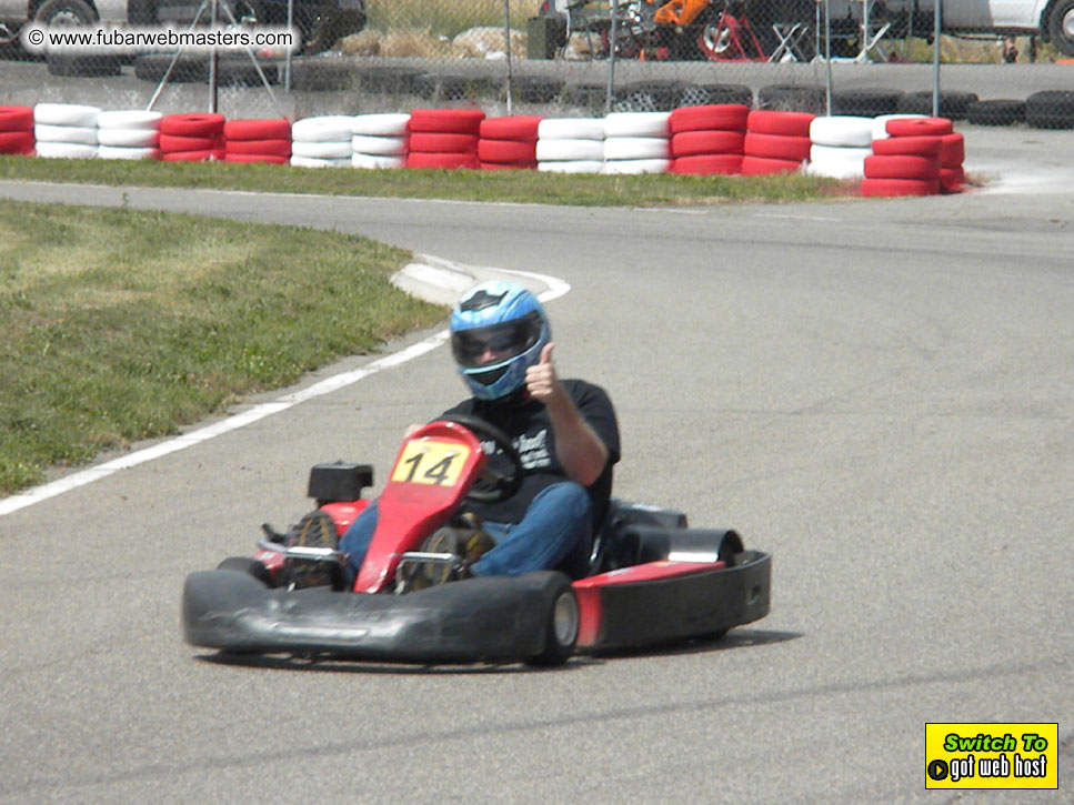 Karting in the mountains of Spain