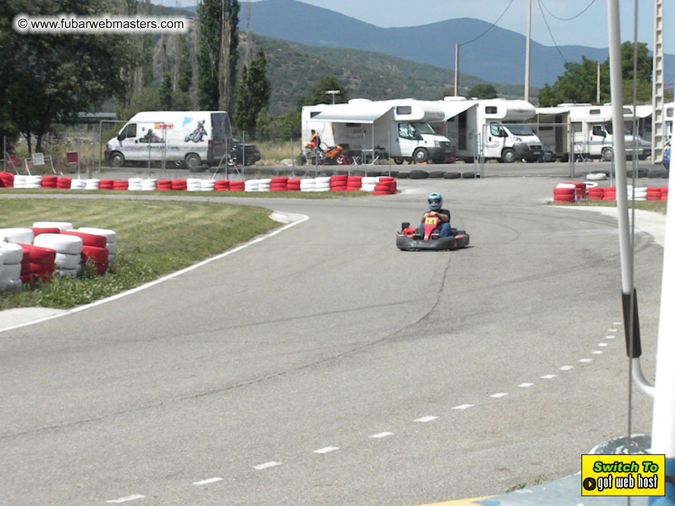 Karting in the mountains of Spain