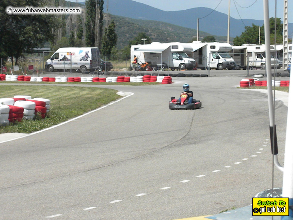 Karting in the mountains of Spain