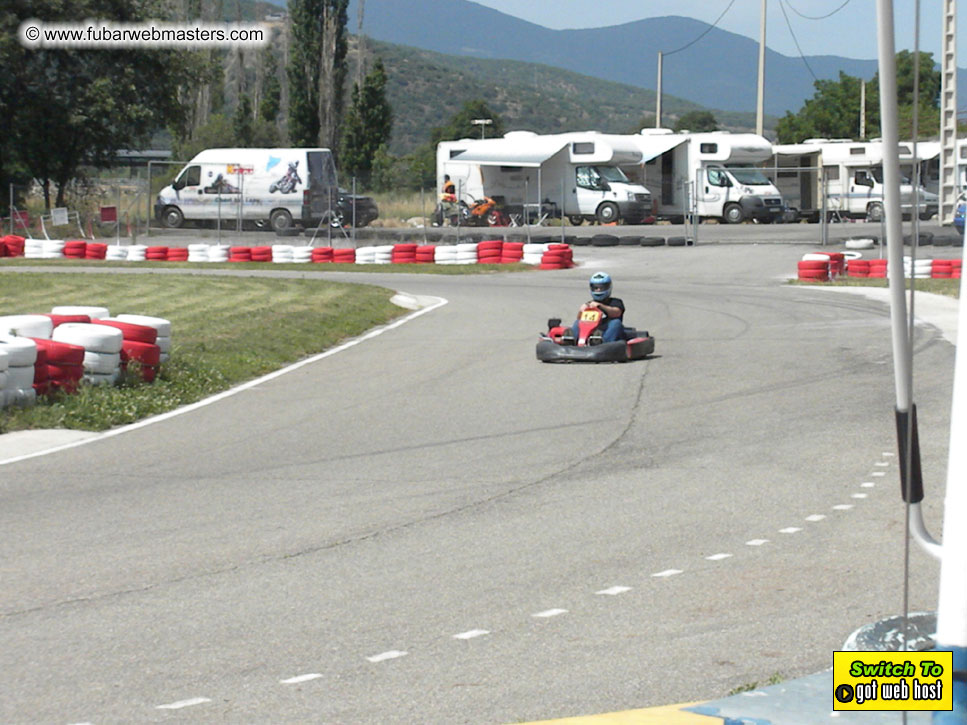 Karting in the mountains of Spain