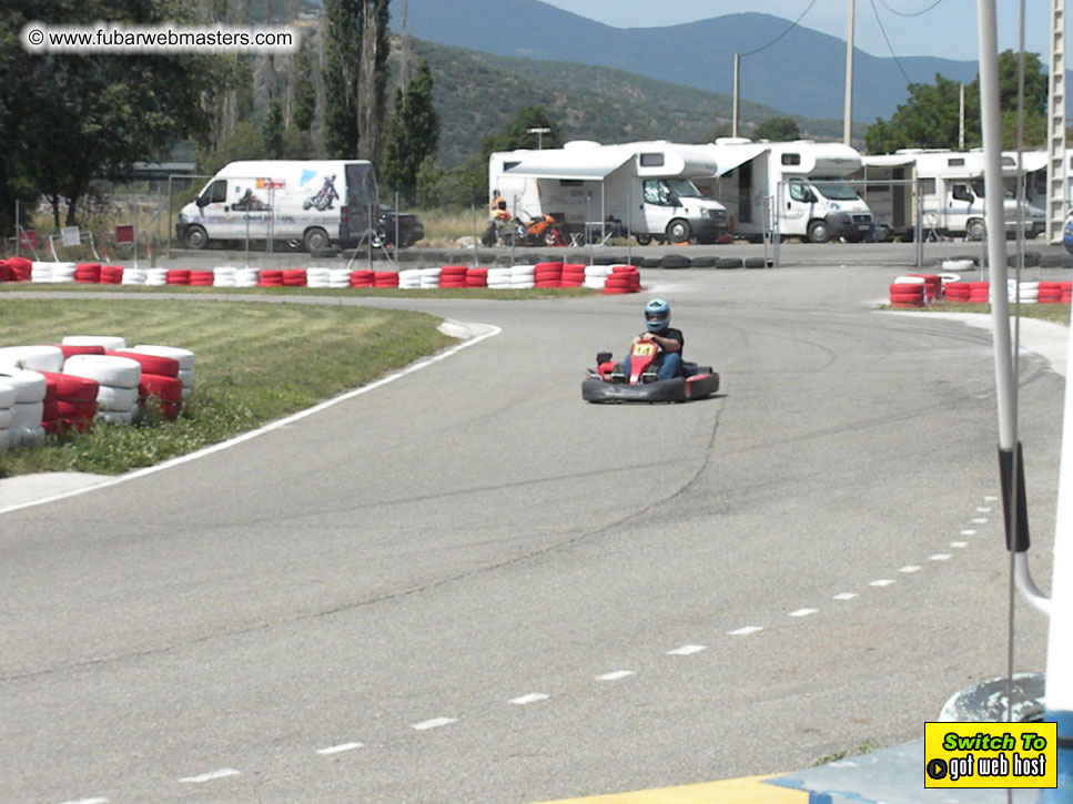 Karting in the mountains of Spain