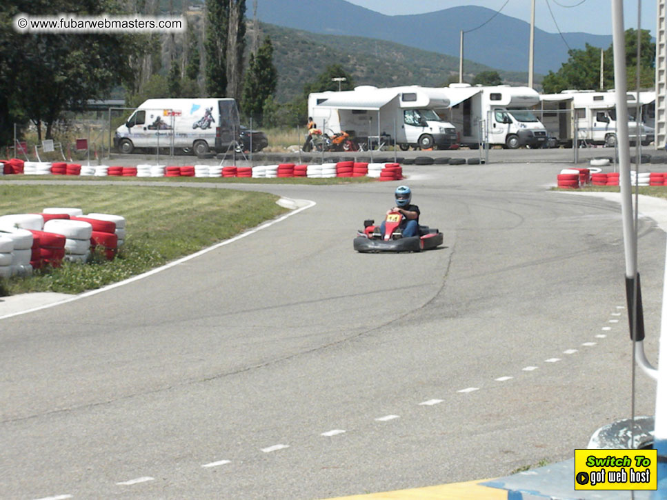 Karting in the mountains of Spain