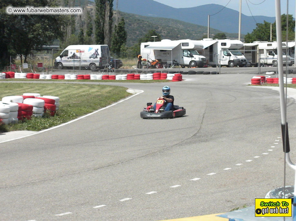 Karting in the mountains of Spain