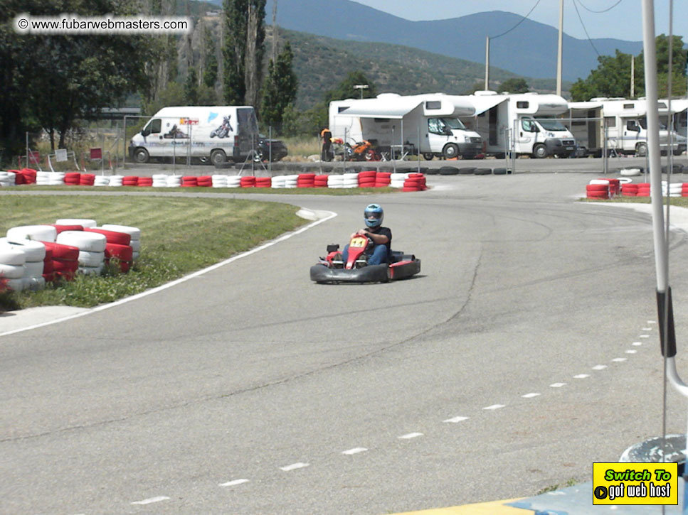 Karting in the mountains of Spain