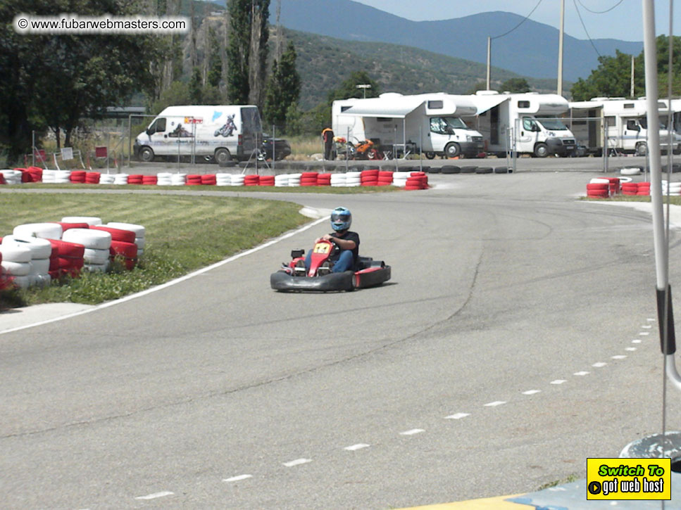 Karting in the mountains of Spain