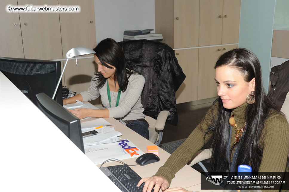 Visit to AWE offices, Budapest, Hungary