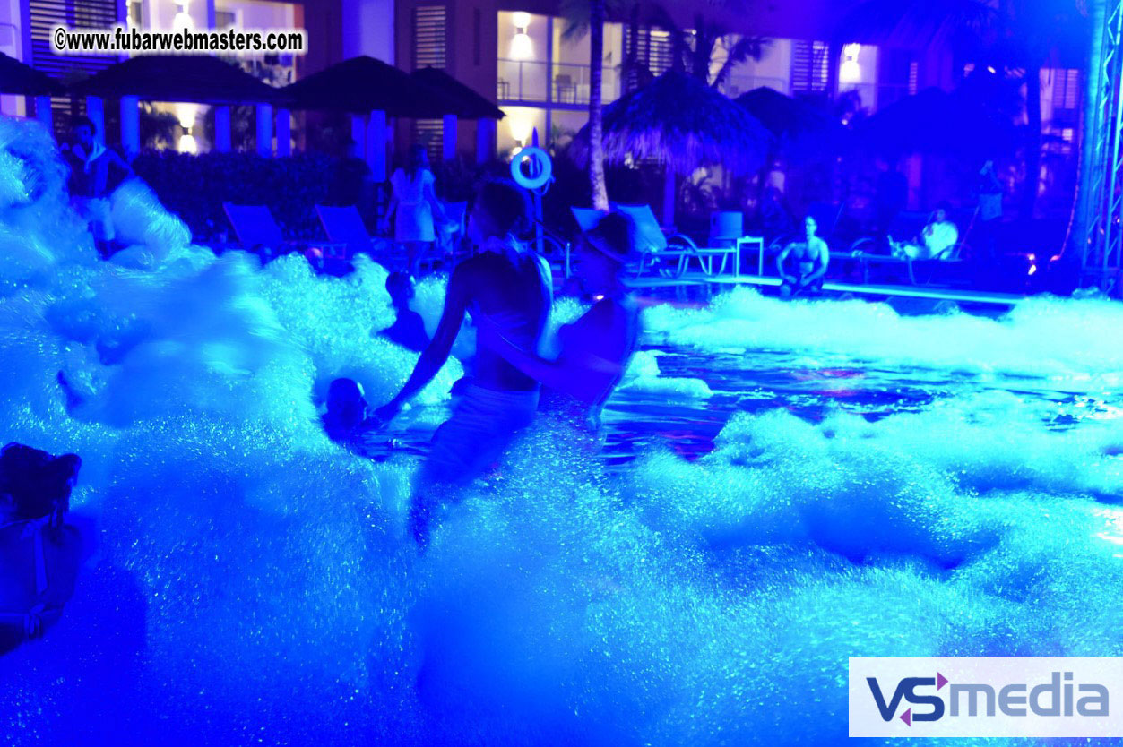Black Light Pool Party