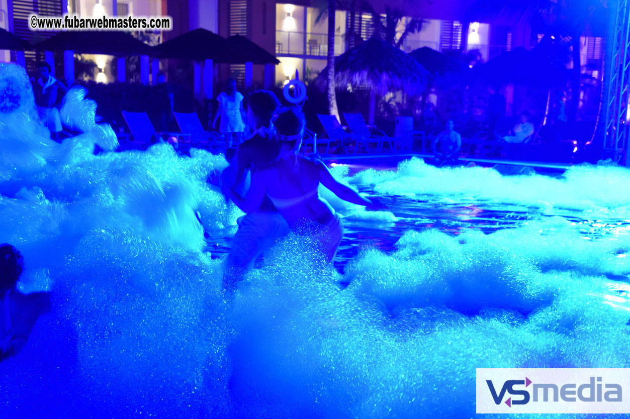 Black Light Pool Party
