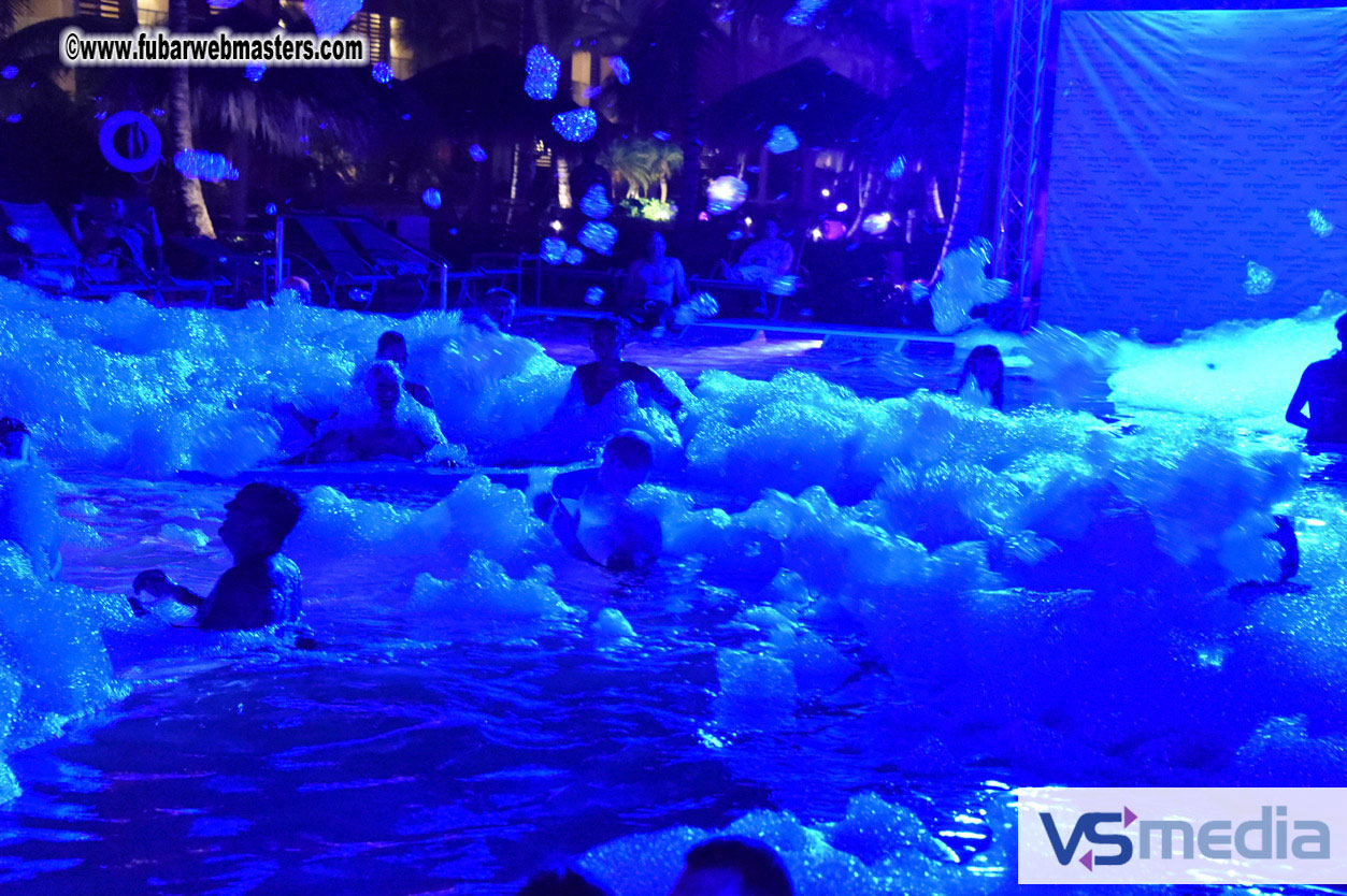 Black Light Pool Party