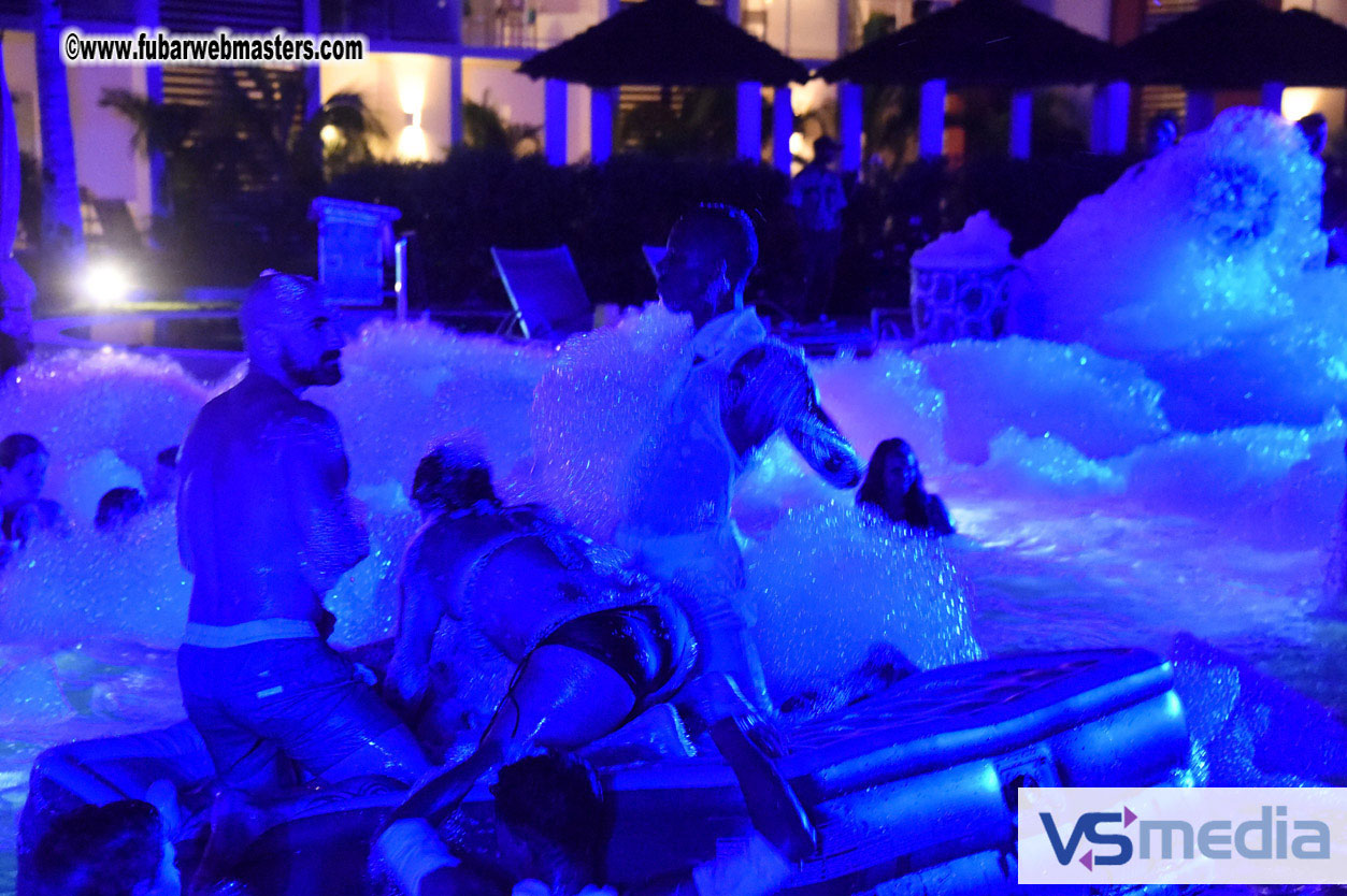 Black Light Pool Party