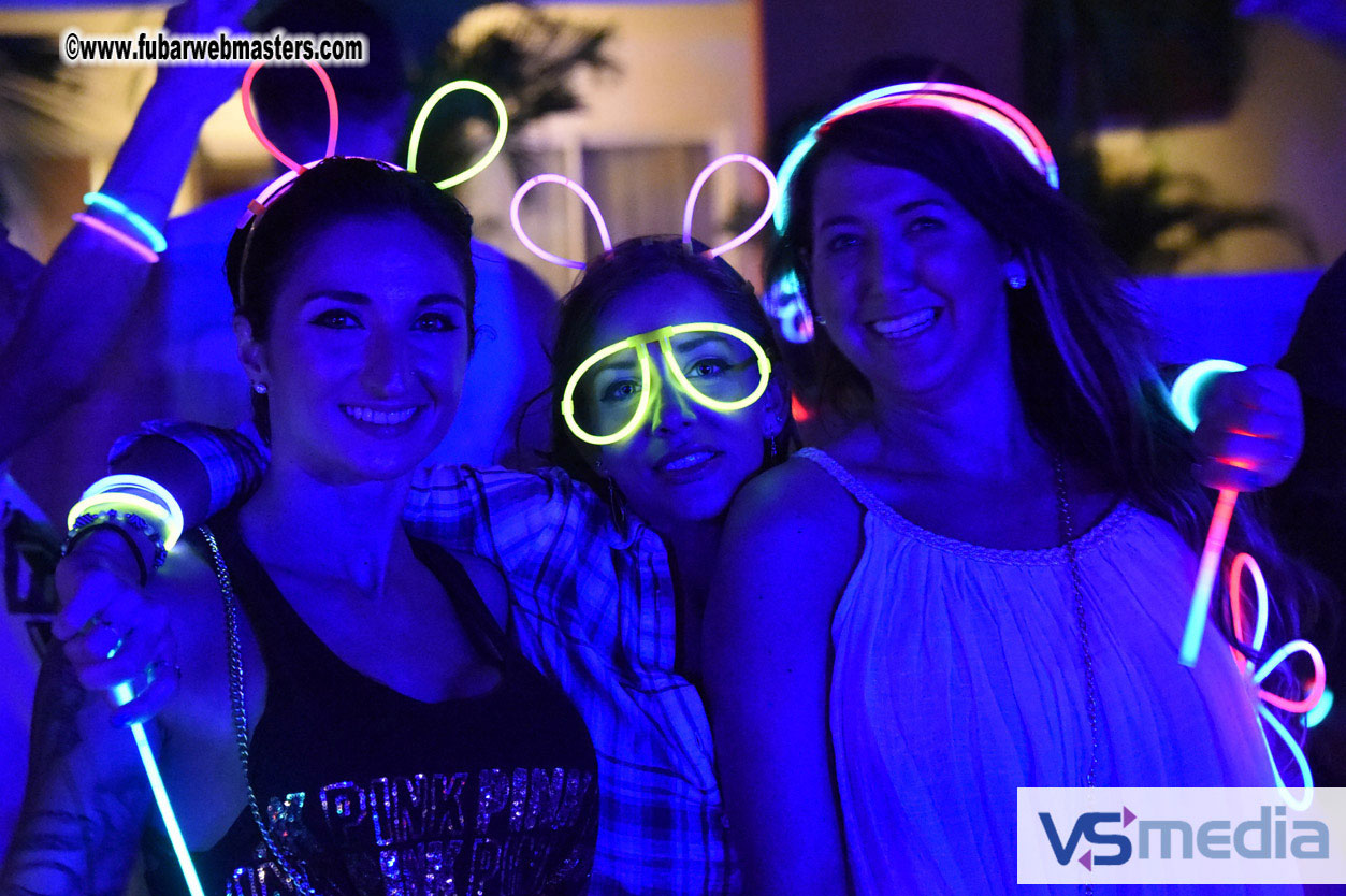 Black Light Pool Party