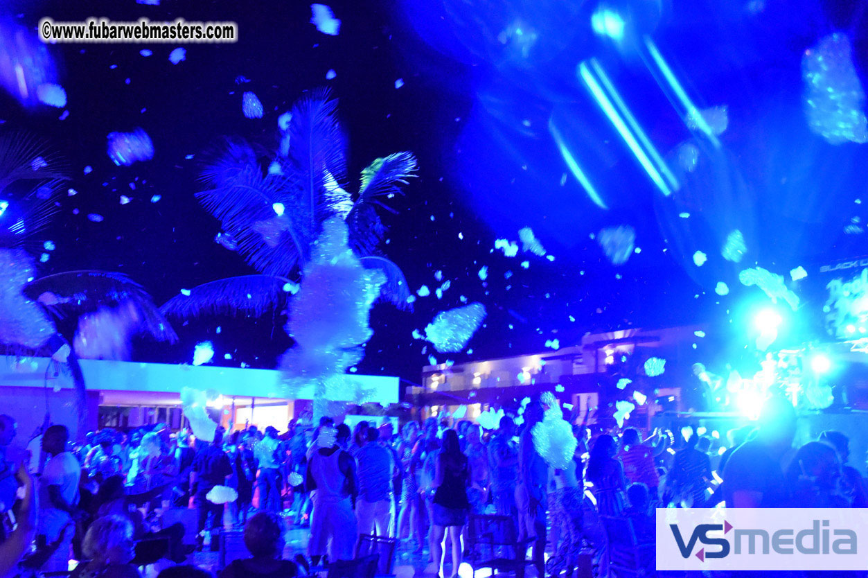 Black Light Pool Party