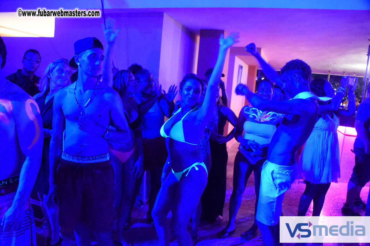 Black Light Pool Party