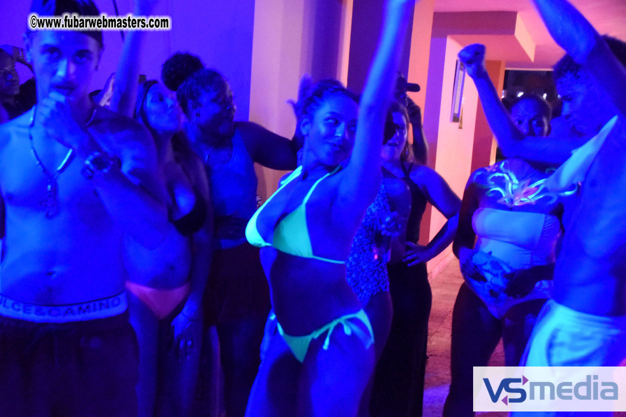 Black Light Pool Party