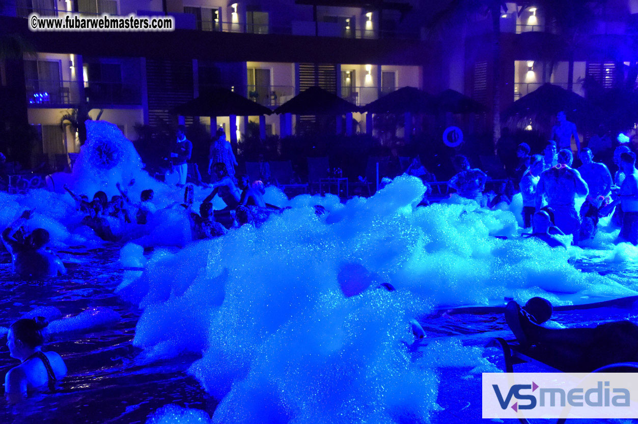 Black Light Pool Party