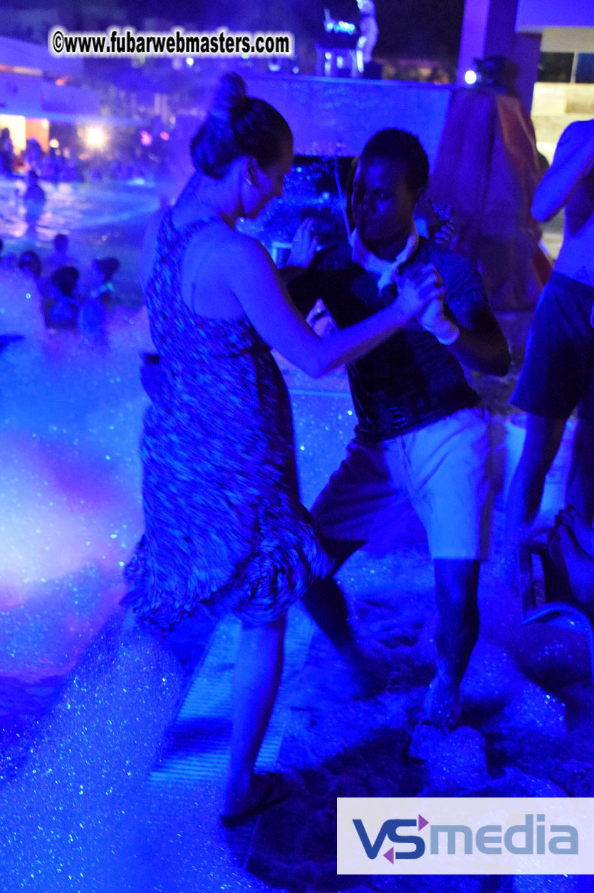 Black Light Pool Party