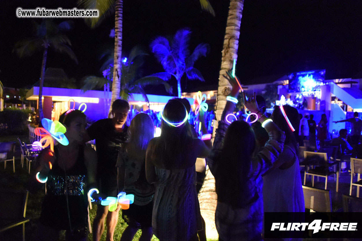 Black Light Pool Party