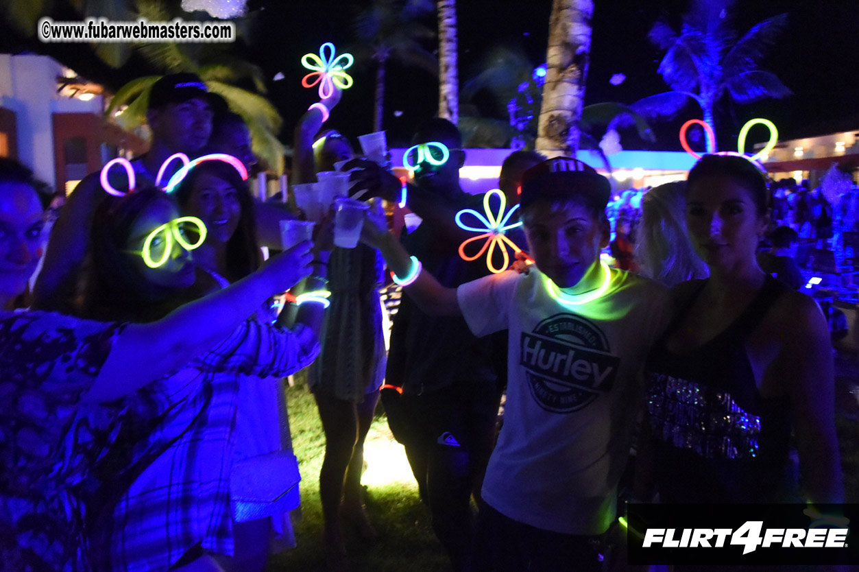 Black Light Pool Party