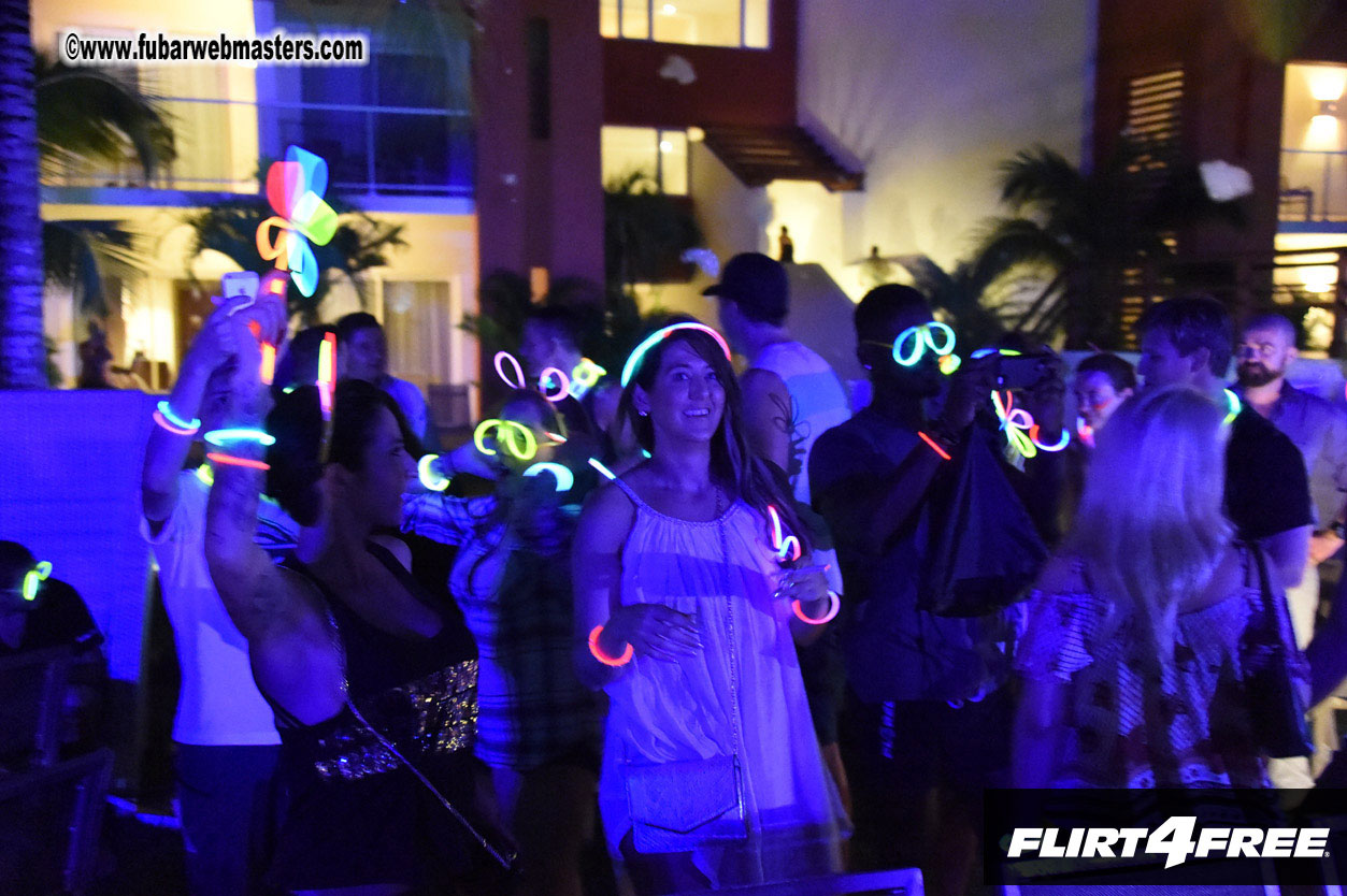 Black Light Pool Party