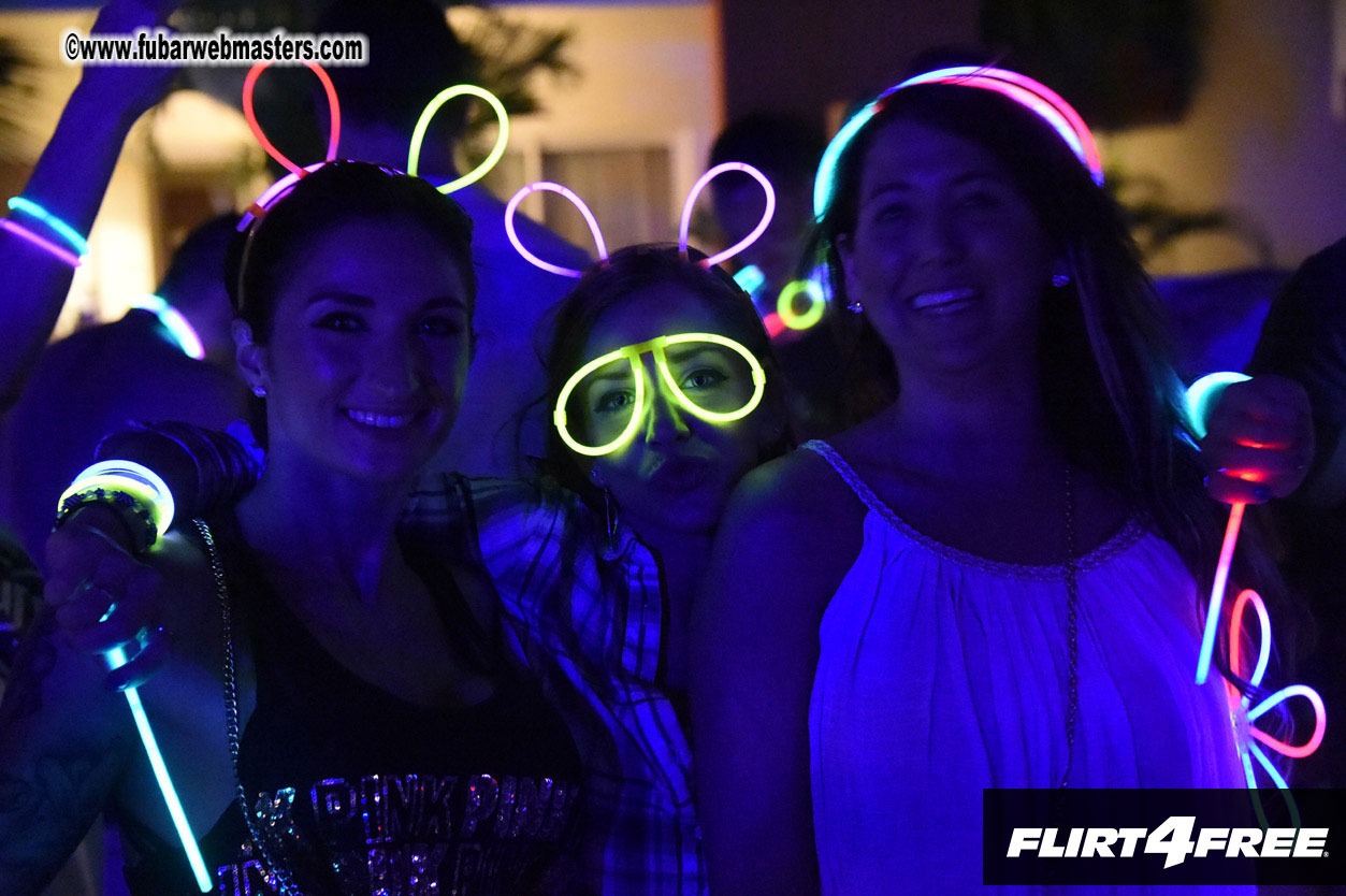 Black Light Pool Party