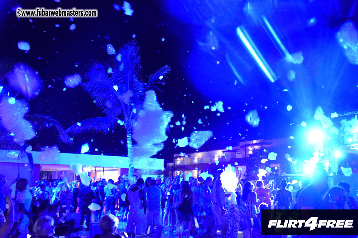 Black Light Pool Party