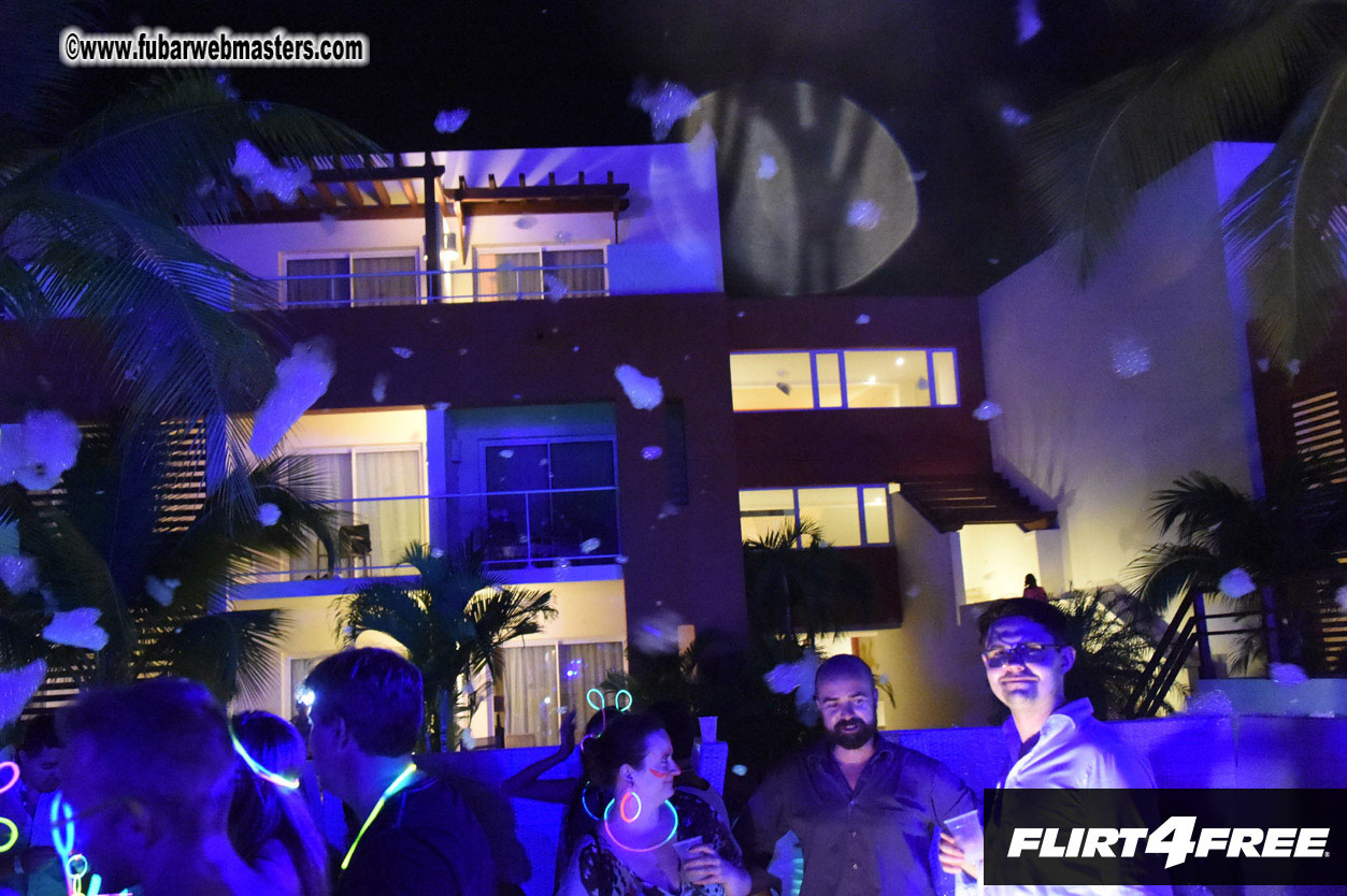 Black Light Pool Party