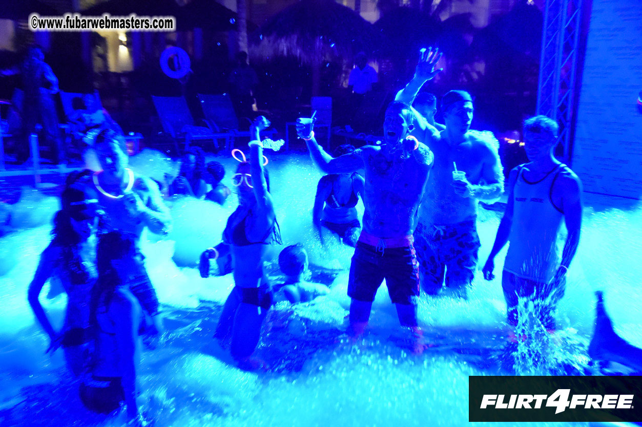Black Light Pool Party