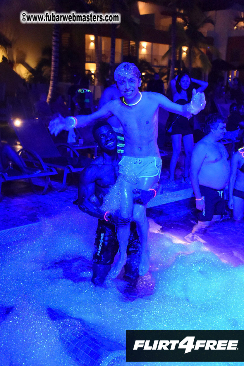 Black Light Pool Party