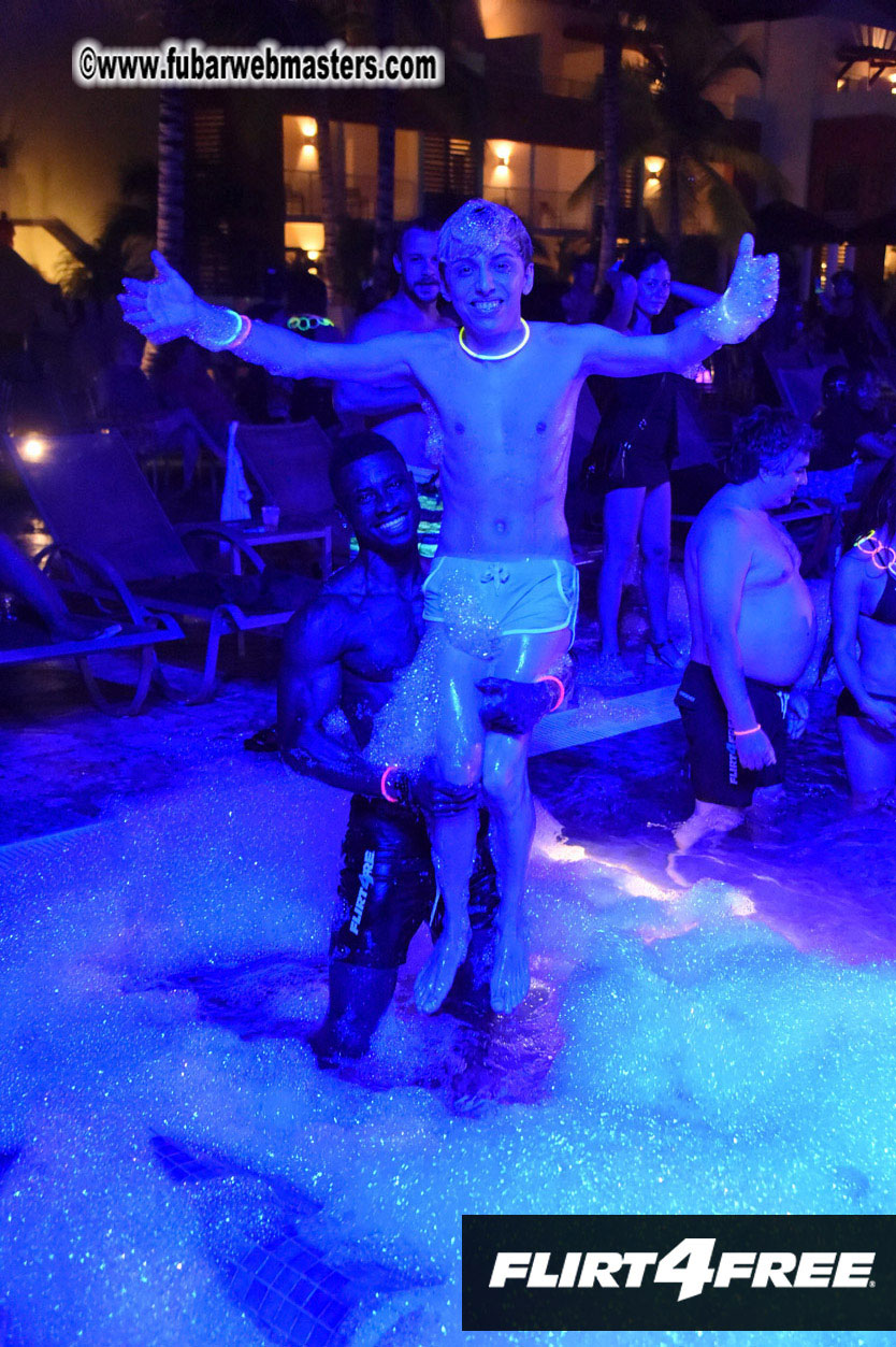 Black Light Pool Party