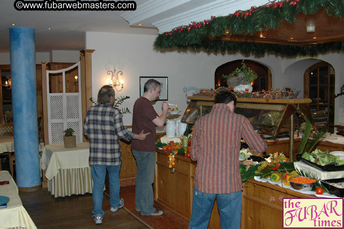 Dinner in Hotel Restaurant Wednesday Night