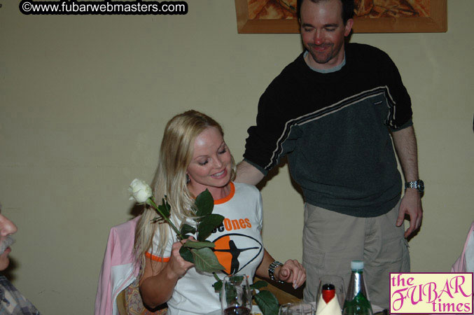 Dinner in Hotel Restaurant Wednesday Night