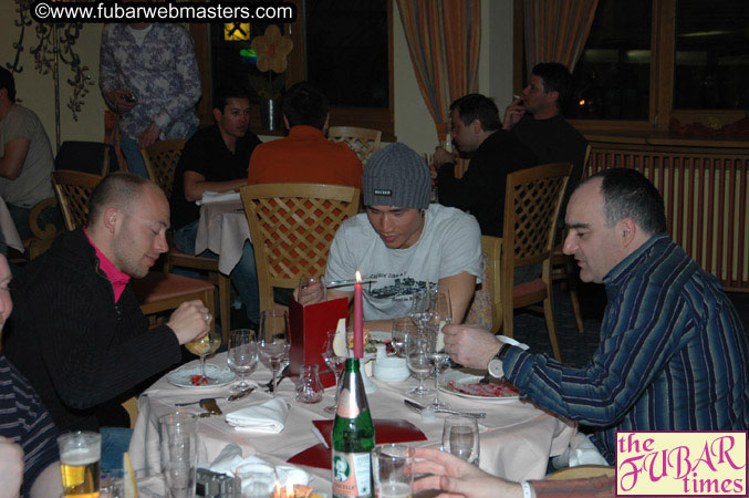 Dinner in Hotel Restaurant Wednesday Night