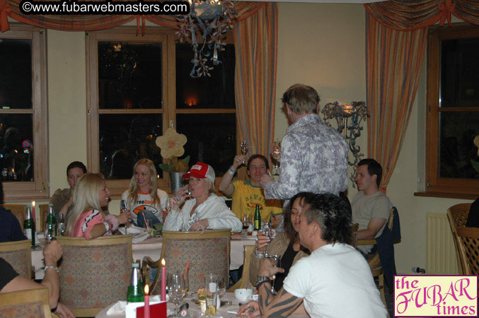 Dinner in Hotel Restaurant Wednesday Night