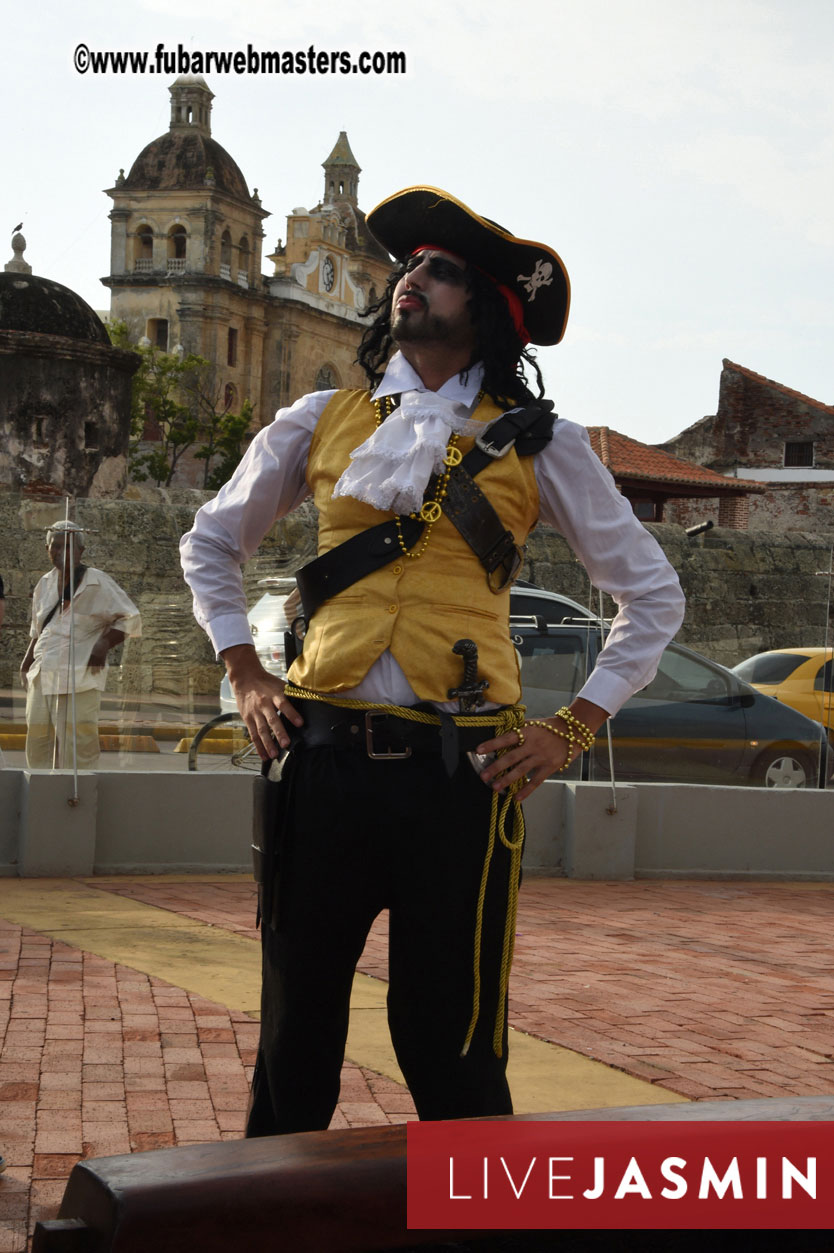 Champagne Networking Pirate Boat