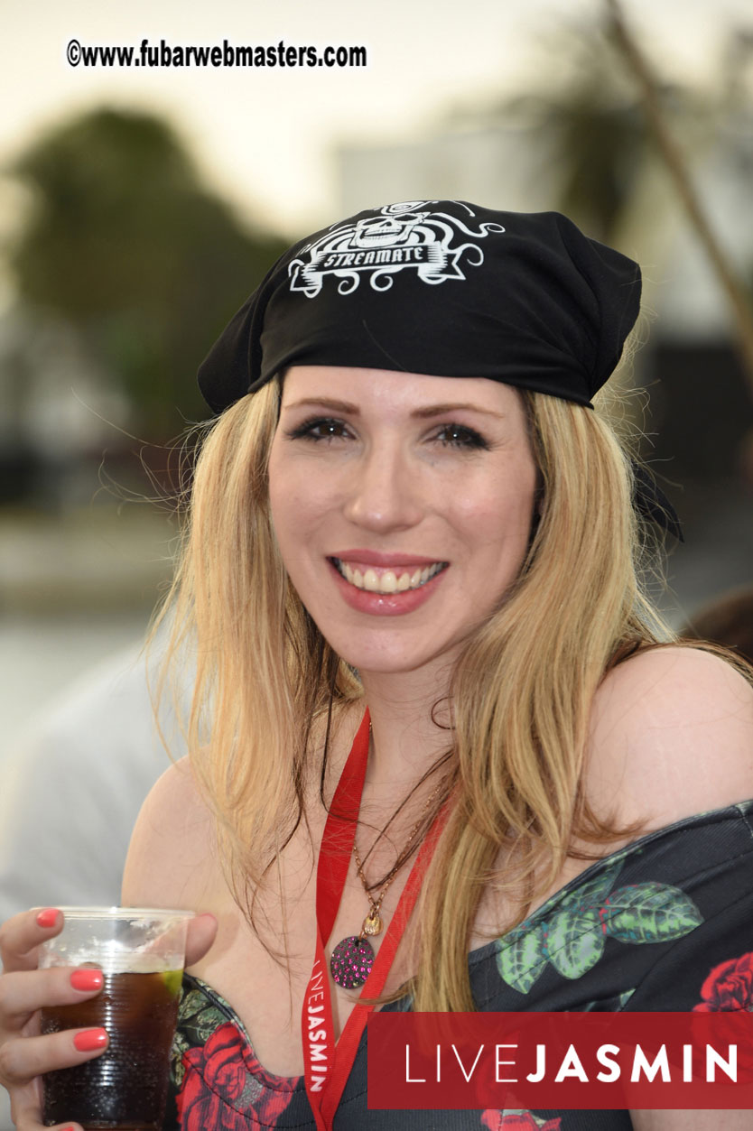 Champagne Networking Pirate Boat